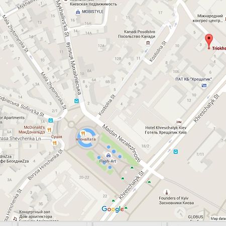 Apartment On Triokhsviatytelska كييف المظهر الخارجي الصورة