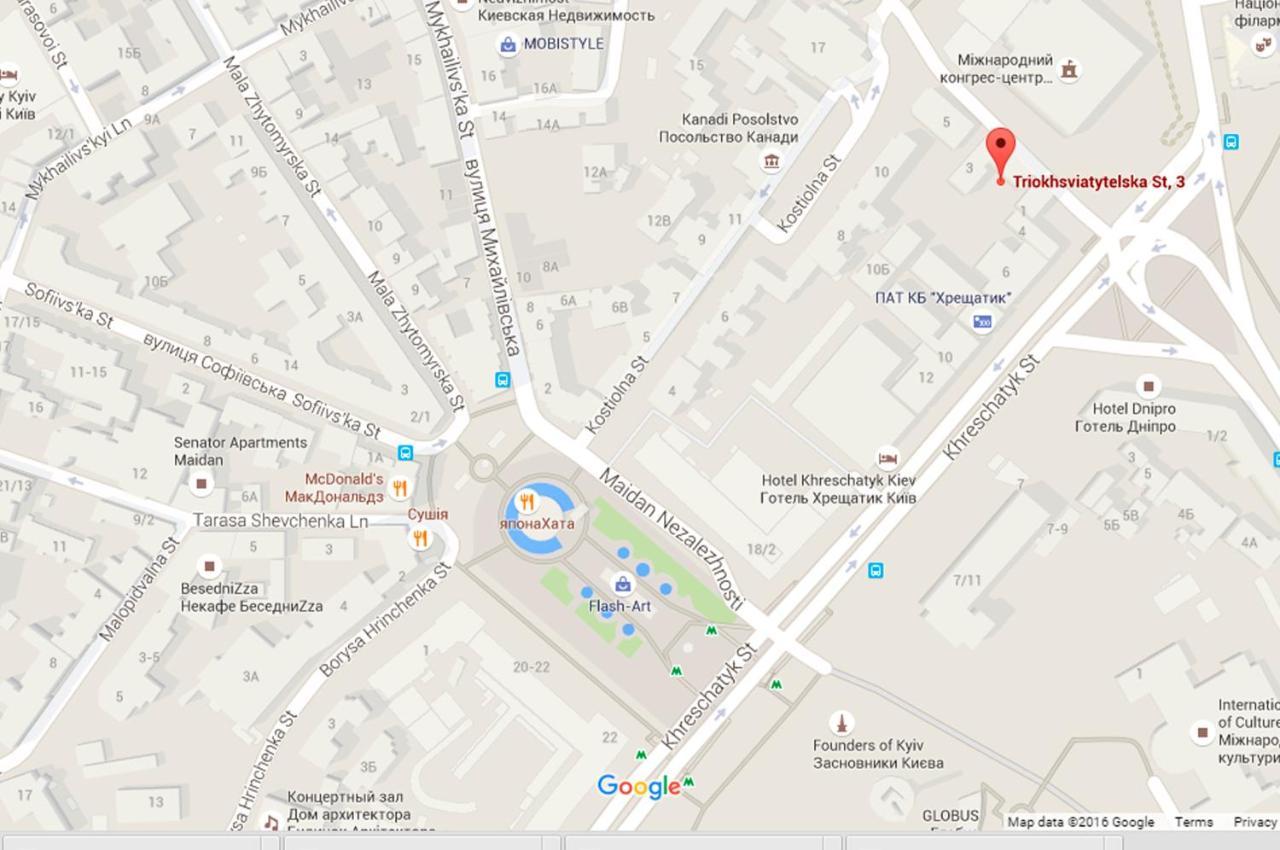 Apartment On Triokhsviatytelska كييف المظهر الخارجي الصورة